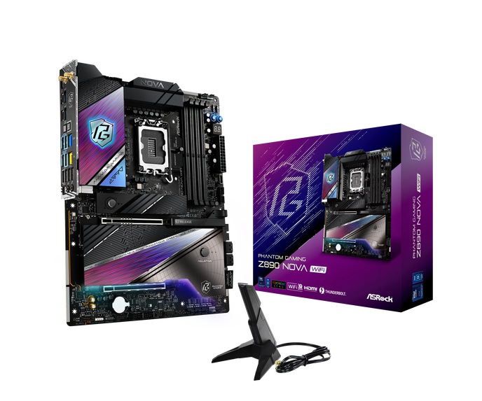 ASRock Z890 Nova WiFi Mainboard, Sockel LGA 1851, Intel Z890, ATX, DDR5