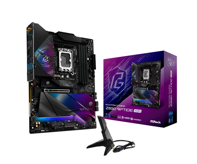 ASRock Z890 Riptide WiFi Mainboard, Sockel LGA 1851, Intel Z890, ATX, DDR5