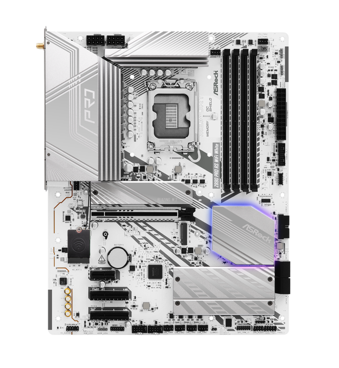 ASRock Z890 Pro RS WiFi White Mainboard, Sockel LGA 1851, Intel Z890, ATX, DDR5