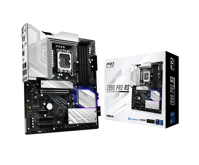 ASRock Z890 Pro RS, Intel Z890 Mainboard, Sockel LGA 1851, Intel Z890, ATX, DDR5