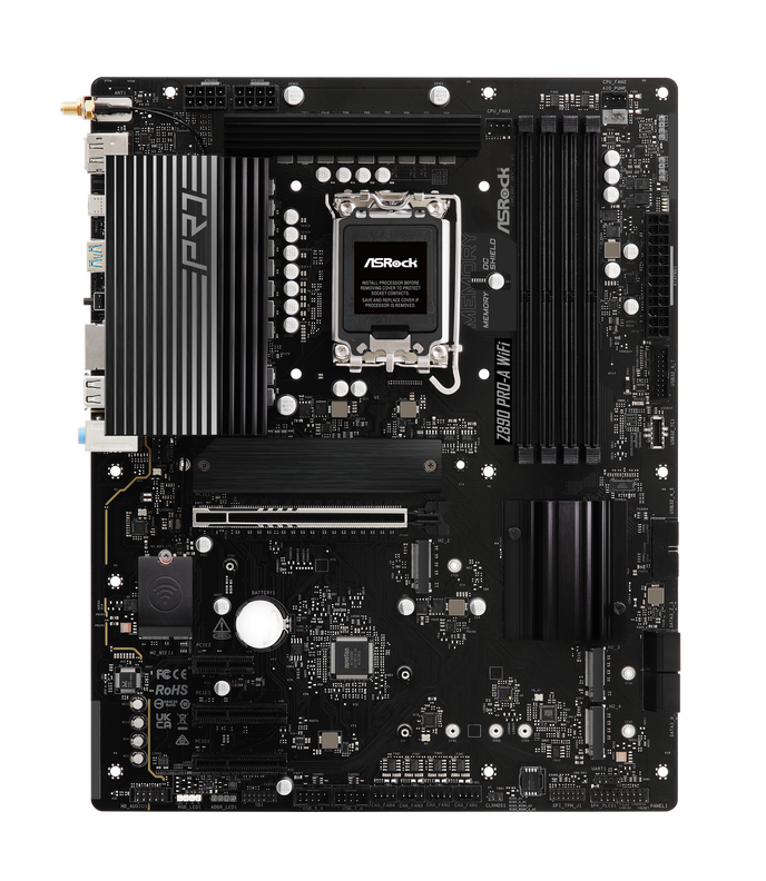 ASRock Z890 Pro-A WiFi, Intel Z890 Mainboard, Sockel LGA 1851, Intel Z890, ATX, DDR5