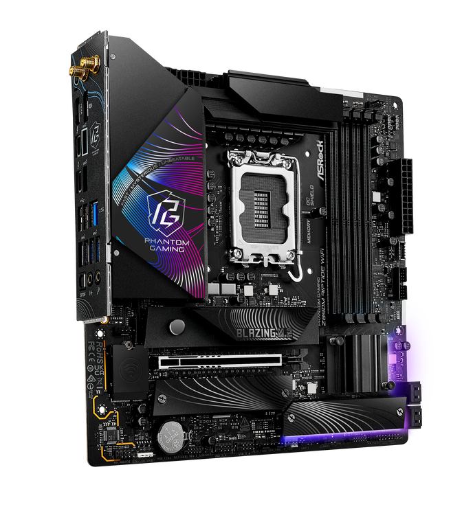 ASRock Z890M RIPTIDE WiFi Mainboard, Sockel LGA 1851, Intel Z890, Micro-ATX, DDR5