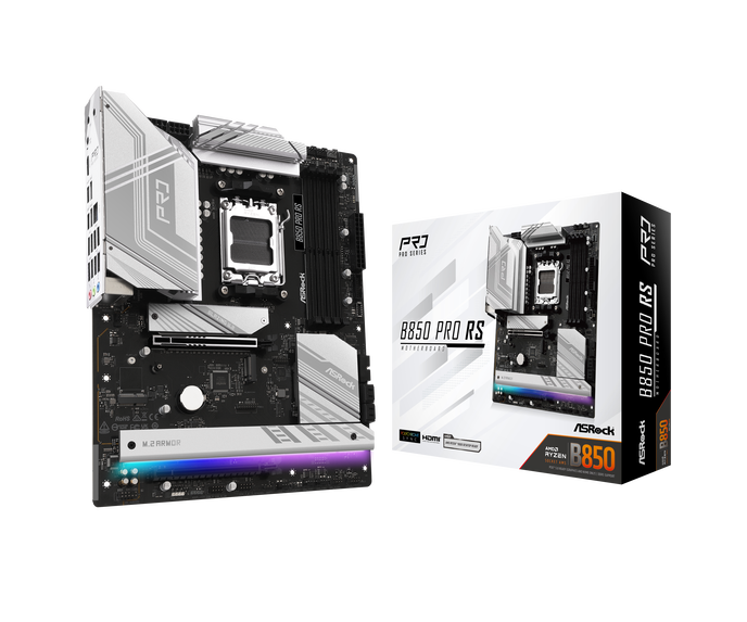 ASROCK B850 Pro RS Mainboard, Sockel AM5, AMD B850, ATX, DDR5