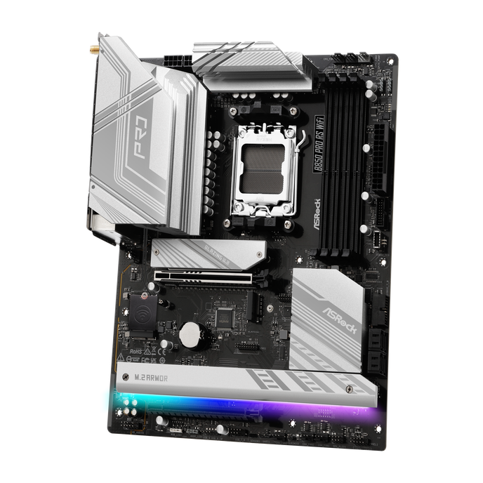 ASROCK B850 Pro RS WiFi Mainboard, Sockel AM5, AMD B850, ATX, DDR5