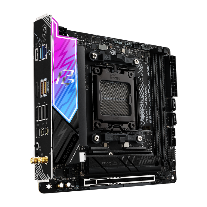 ASRock Phantom Gaming B850I Lightning WiFi AM5 DDR5 Mini ITX