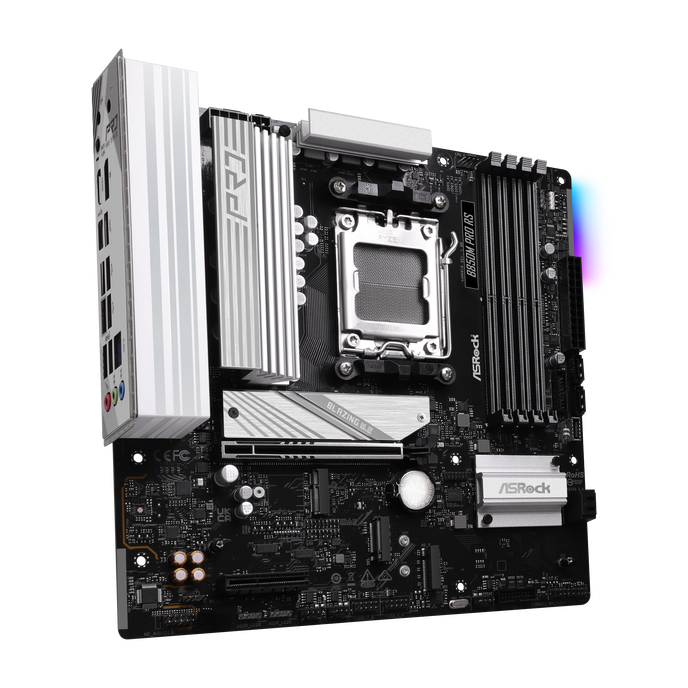 ASROCK B850M Pro RS Mainboard, Sockel AM5, AMD B850, Micro-ATX, DDR5
