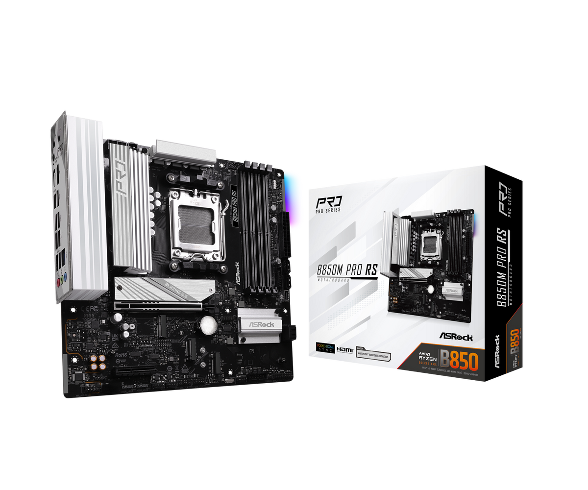 ASRock B850 B850M Pro RS AM5 DDR5 Micro ATX