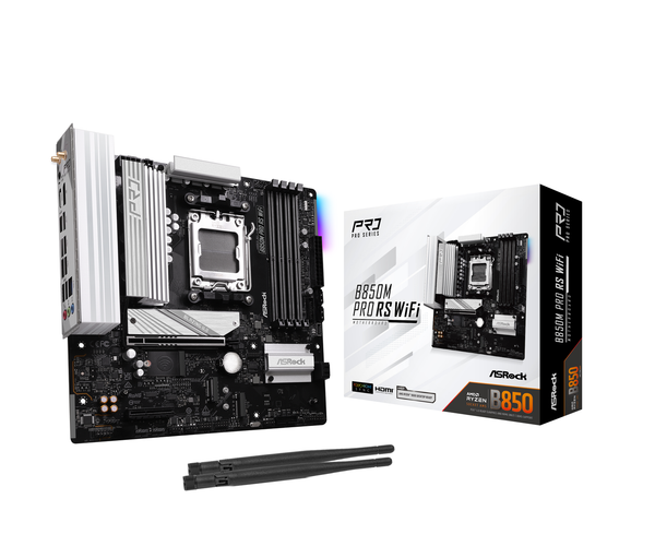 ASRock B850M Pro RS WiFi AM5 DDR5 Micro ATX