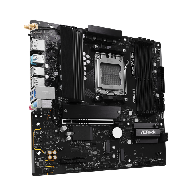 ASROCK B850M Pro-A WiFi Mainboard, Sockel AM5, AMD B850, Micro-ATX, DDR5