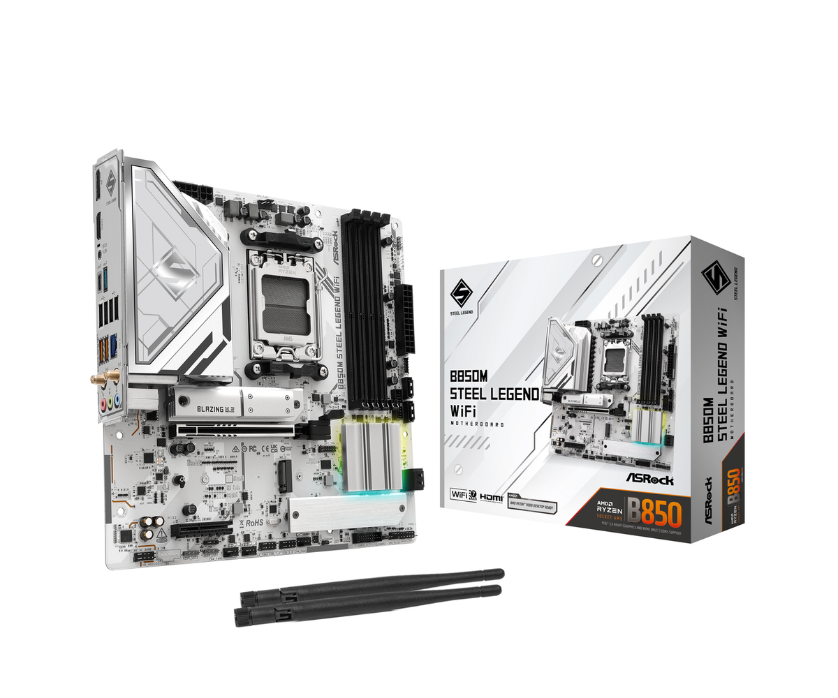 ASRock B850M Steel Legend WiFi DDR5 Micro ATX