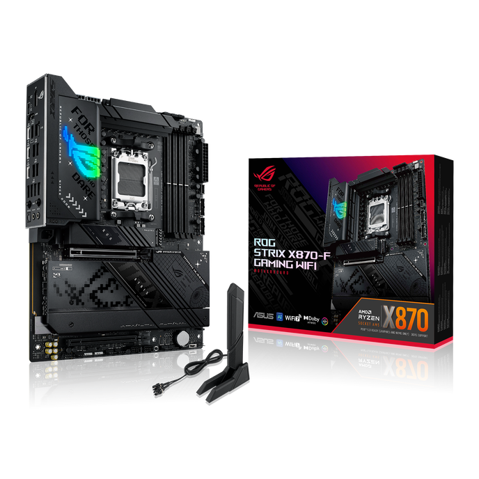 ASUS ROG Strix X870-F Gaming WiFi Mainboard, AMD X870, Sockel AM5, DDR5