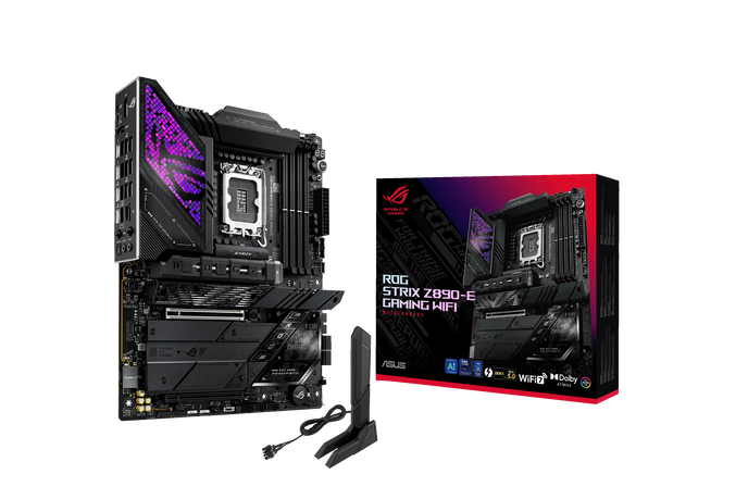 ASUS ROG Strix Z890-E Gaming WiFi Mainboard, Sockel LGA 1851, Intel Z890, ATX, DDR5