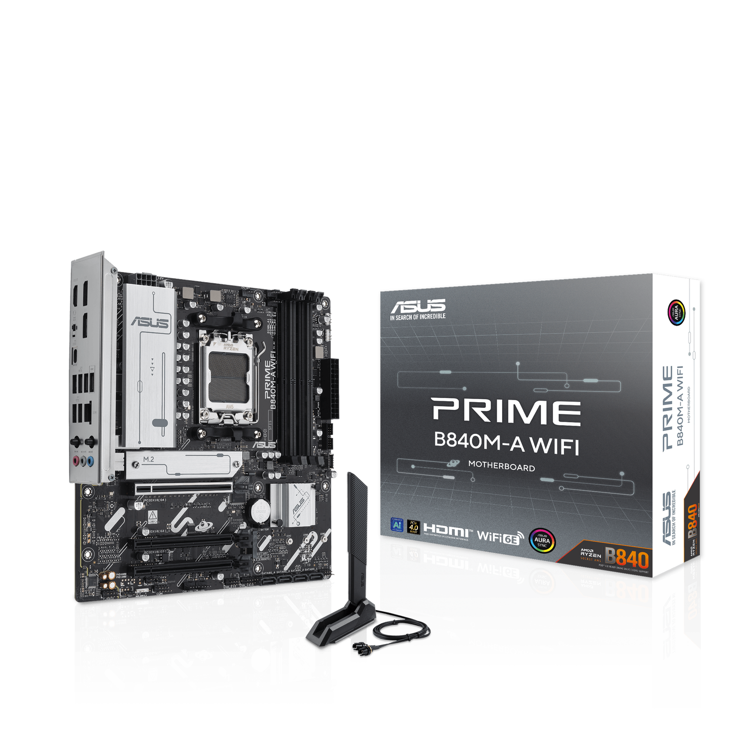 ASUS PRIME B840M-A WiFi, AMD B450 Mainboard - Sockel AM5, DDR5