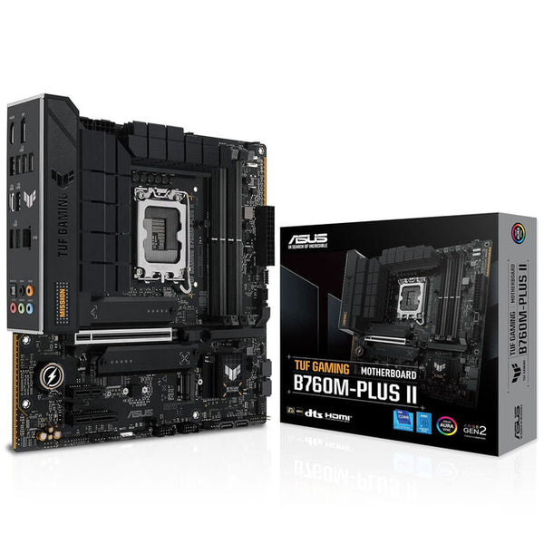 ASUS TUF Gaming B760M-Plus II Mainboard, Intel B760, Sockel 1700, Micro-ATX, DDR5