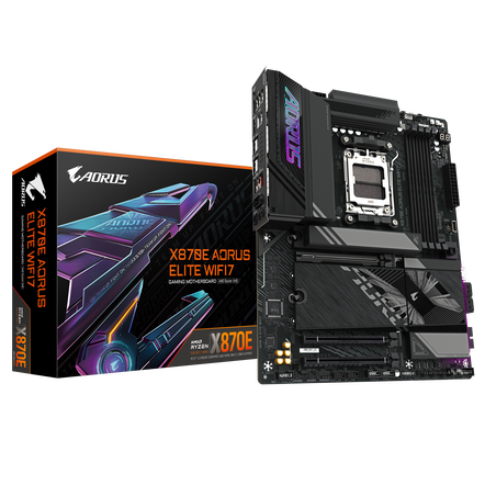 Gigabyte X870E AORUS Elite WiFi7, AMD X870E Mainboard - Sockel AM5, DDR5