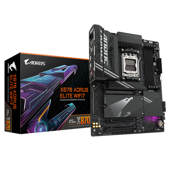 Gigabyte X870 AORUS Elite WiFi7, AMD X870 Mainboard - Sockel AM5, DDR5
