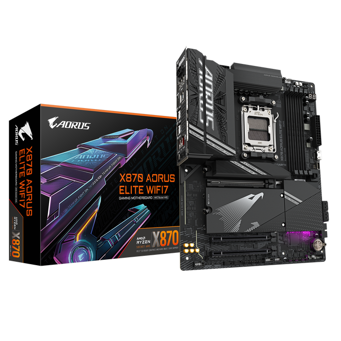 Gigabyte X870 AORUS Elite WiFi7, AMD X870 Mainboard - Sockel AM5, DDR5