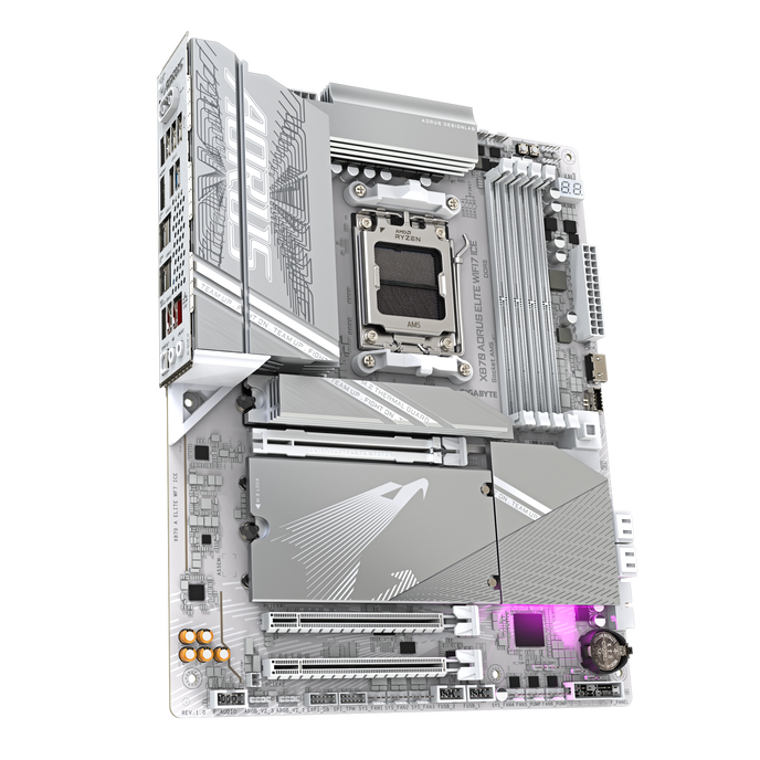 Gigabyte X870 AORUS Elite WF7 ICE, AMD X870 Mainboard - Sockel AM5, DDR5