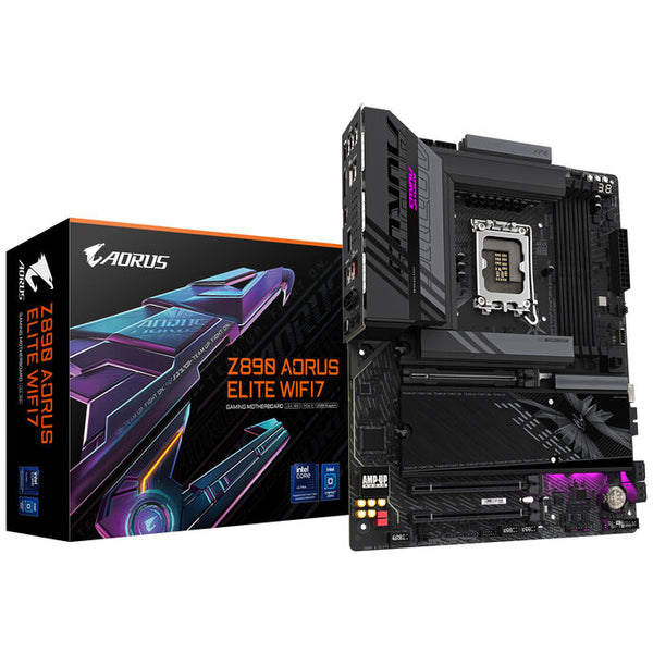 GIGABYTE Z890 Aorus Elite WiFi7 Mainboard, Sockel LGA 1851, Intel Z890, ATX, DDR5