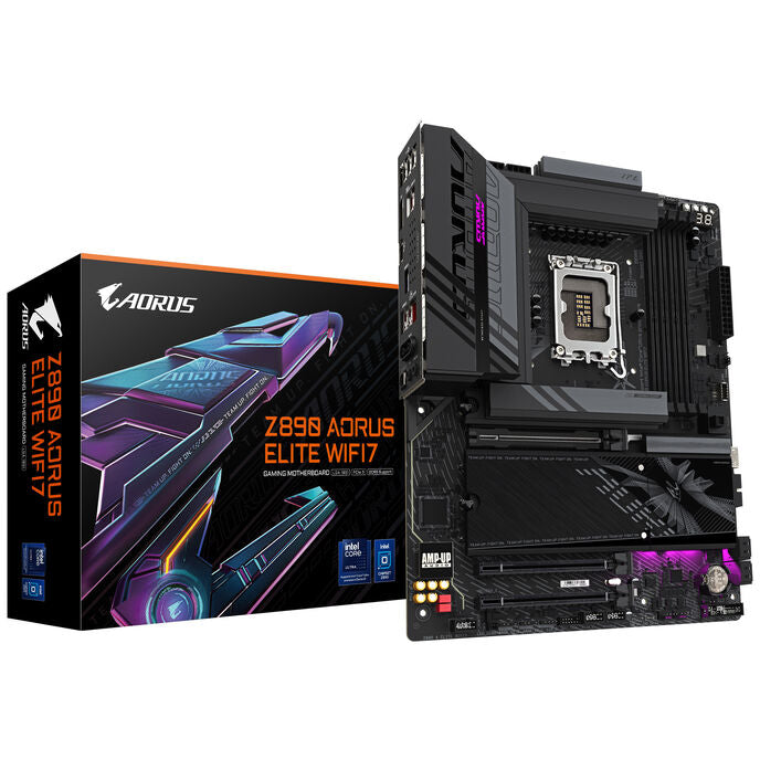 GIGABYTE Z890 Aorus Elite WiFi7 Mainboard, Sockel LGA 1851, Intel Z890, ATX, DDR5