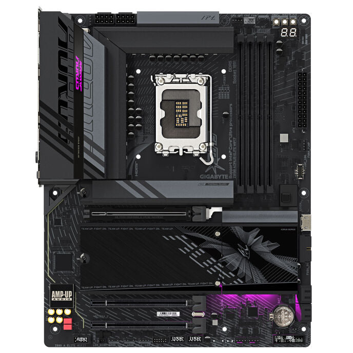 GIGABYTE Z890 Aorus Elite WiFi7 Mainboard, Sockel LGA 1851, Intel Z890, ATX, DDR5
