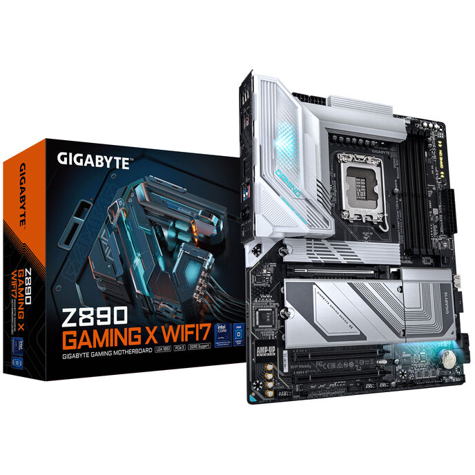 GIGABYTE Z890 Gaming X WiFi7 Mainboard, Sockel LGA 1851, Intel Z890, ATX, DDR5