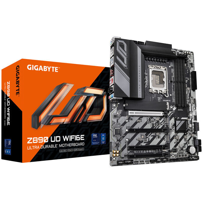 GIGABYTE Z890 UD WiFi6E Mainboard, Sockel LGA 1851, Intel Z890, ATX, DDR5