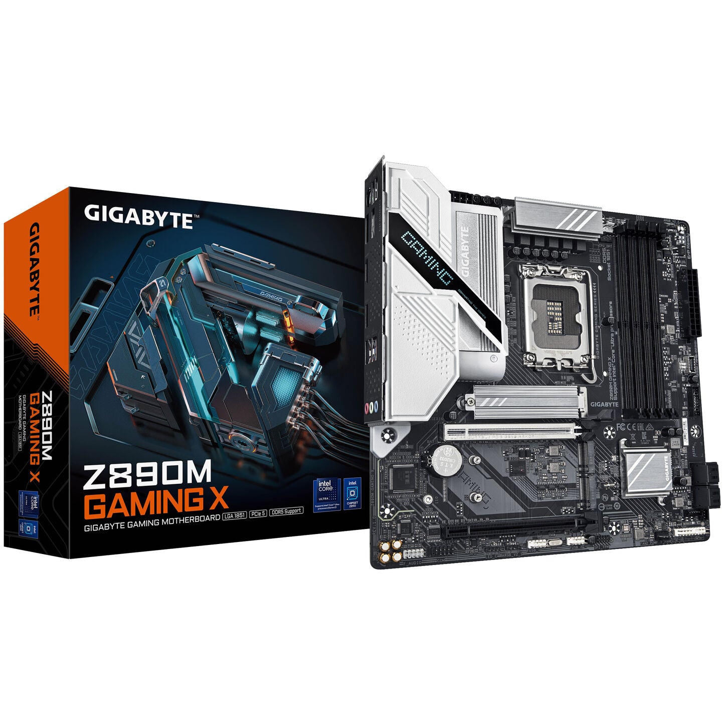 GIGABYTE Z890M Gaming X, Intel Z890 Mainboard - Sockel 1851, DDR5