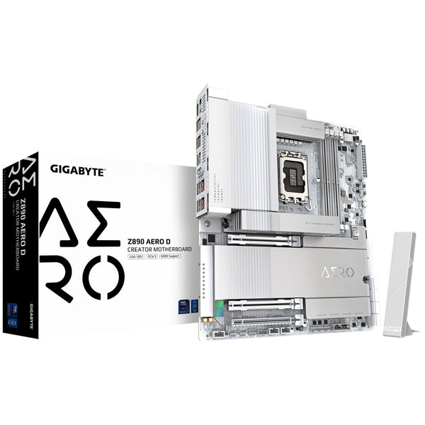 GIGABYTE Z890 AERO D Mainboard, Sockel LGA 1851, Intel Z890, ATX, DDR5