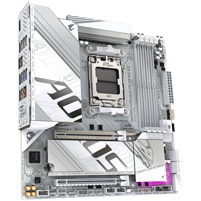 Gigabyte B850M AORUS ELITE WIFI6E ICE AM5 DDR5 Micro ATX