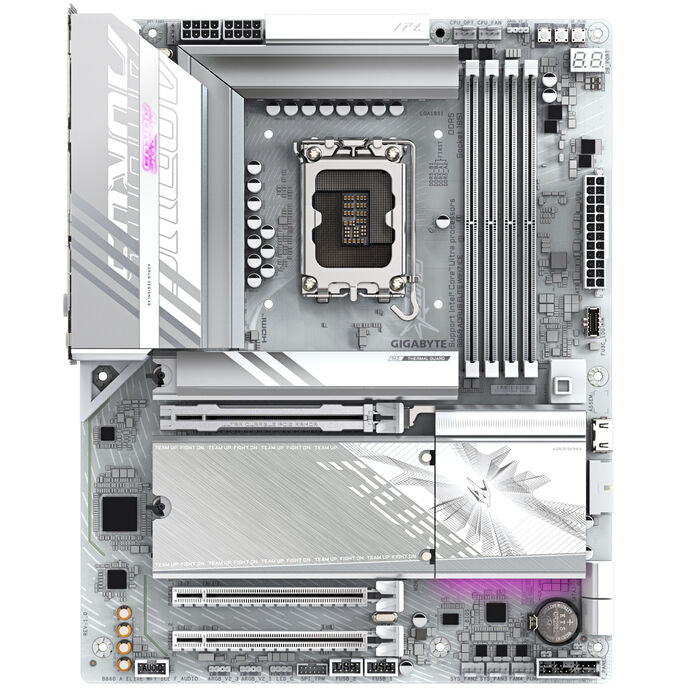 Gigabyte B860 Aorus Elite WiFi7 ICE Mainboard, Sockel LGA 1851, Intel B860, ATX, DDR5