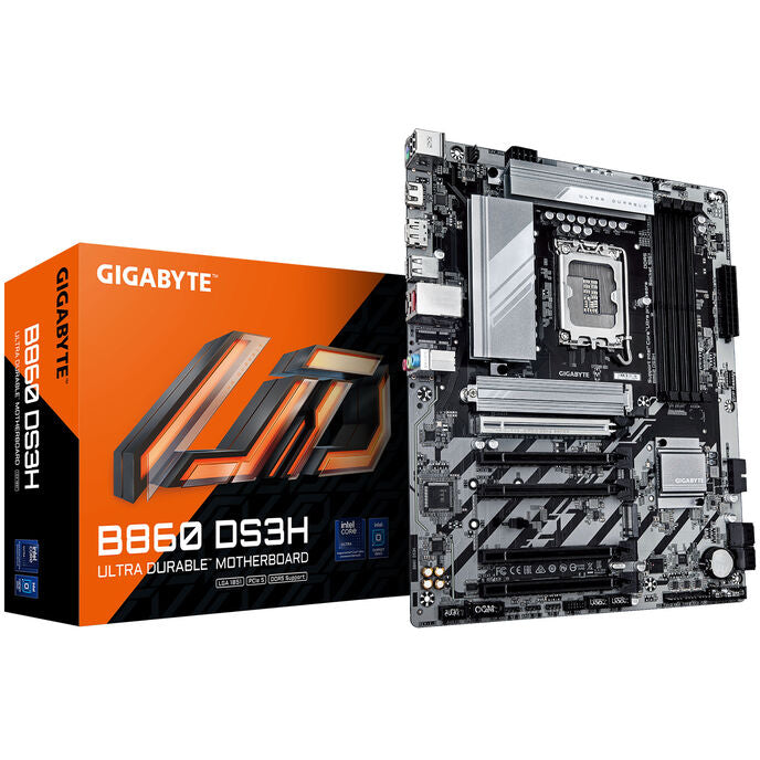 GIGABYTE B860 DS3H Mainboard, Sockel LGA 1851, Intel B860, ATX, DDR5