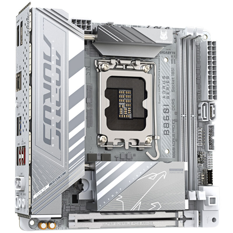 GIGABYTE B860I Aorus Pro ICE Mainboard, Sockel LGA 1851, Intel B860, ITX, DDR5