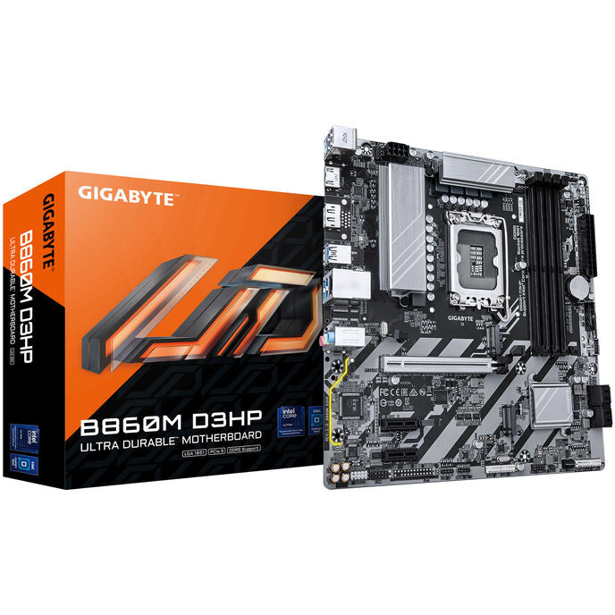 GIGABYTE B860M D3HP Mainboard, Sockel LGA 1851, Intel B860, micro-ATX, DDR5