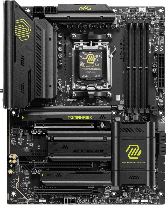 MSI MAG X870 Tomahawk WiFi Mainboard, Sockel AM5, AMD X870, ATX, DDR5