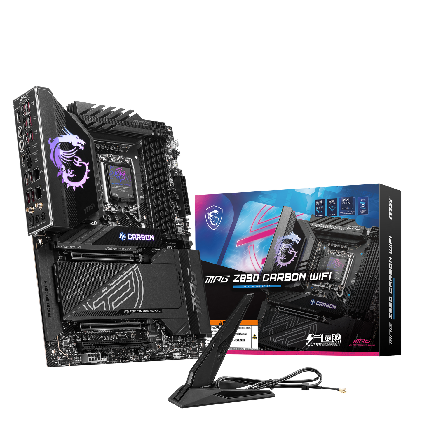 MSI MPG Z890 Carbon WIFI, Intel Z890 Mainboard - Sockel 1851 - DDR5