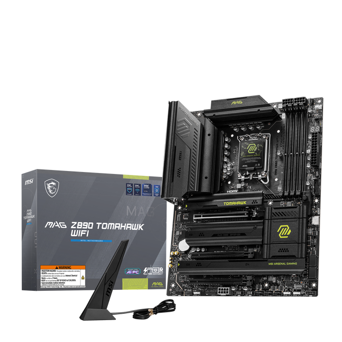 MSI MAG Z890 Tomahawk WiFi Mainboard, Sockel LGA 1851, Intel Z890, ATX, DDR5