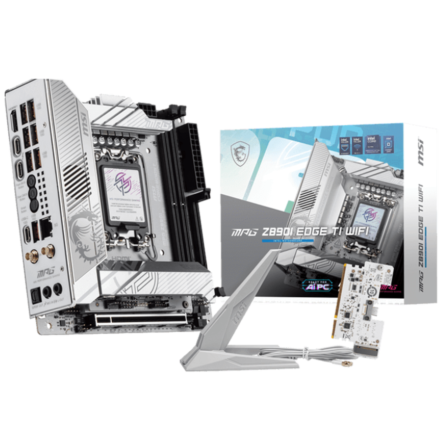 MSI MPG Z890I Edge TI WIFI Mainboard, Sockel 1851, Intel Z890, ATX, DDR5