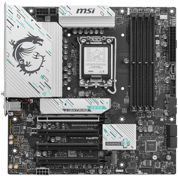 MSI B860M Gaming Plus WiFi Mainboard, Sockel LGA 1851, Intel B860, mATX, DDR5