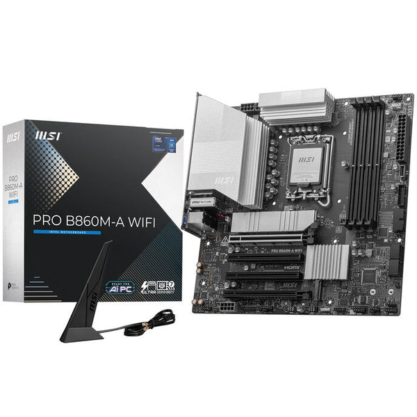MSI PRO B860M-A WiFi Mainboard, Sockel LGA 1851, Intel B860, mATX, DDR5