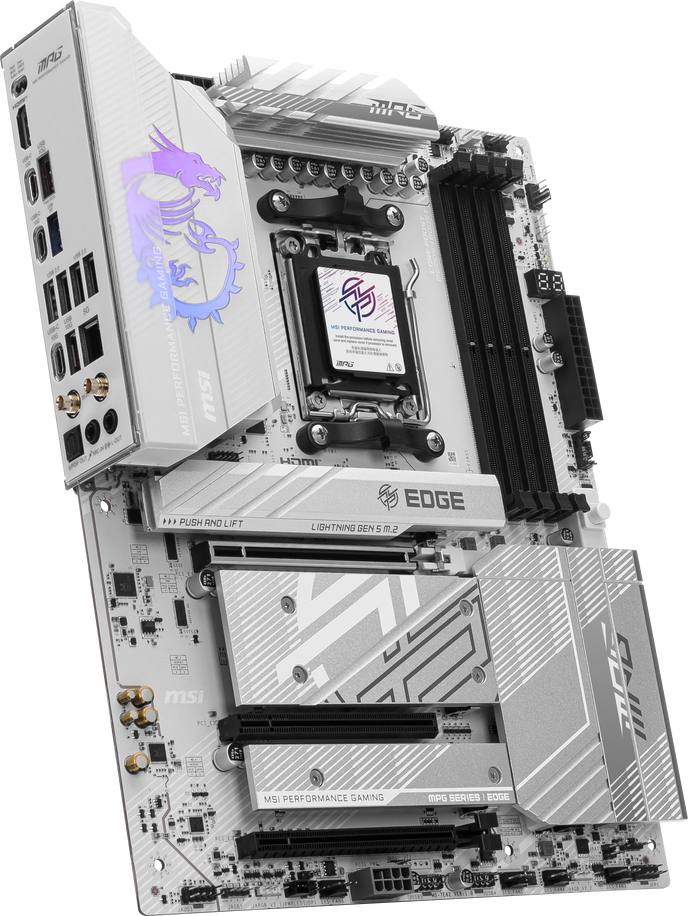 MSI MPG B850 Edge TI WiFi Mainboard, Sockel AM5, AMD B850, ATX, DDR5