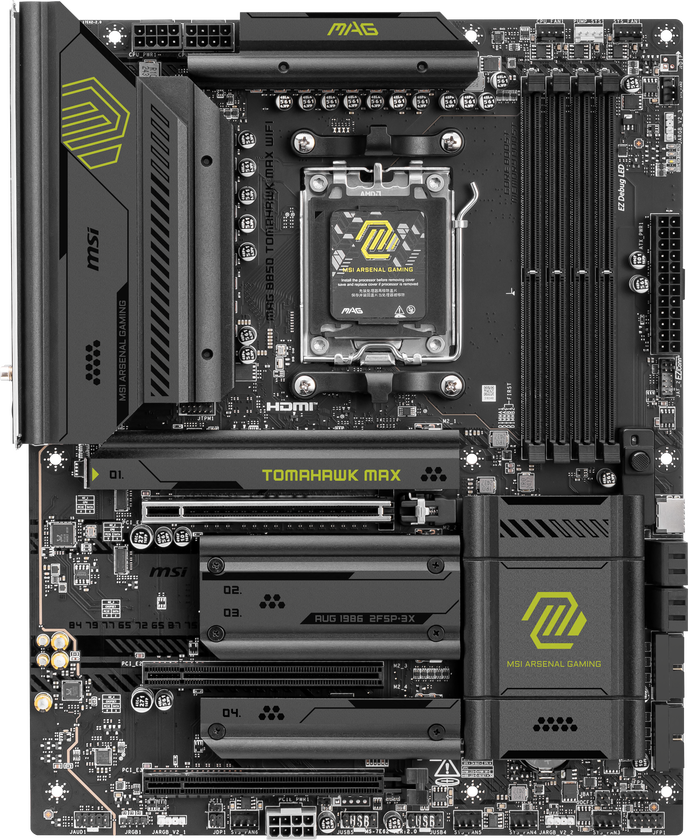 MSI MAG B850 Tomahawk Max WiFi Mainboard, Sockel AM5, AMD B850, ATX, DDR5