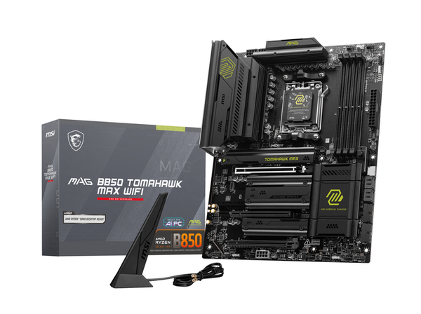 MSI MAG B850 Tomahawk Max WiFi Mainboard, Sockel AM5, AMD B850, ATX, DDR5