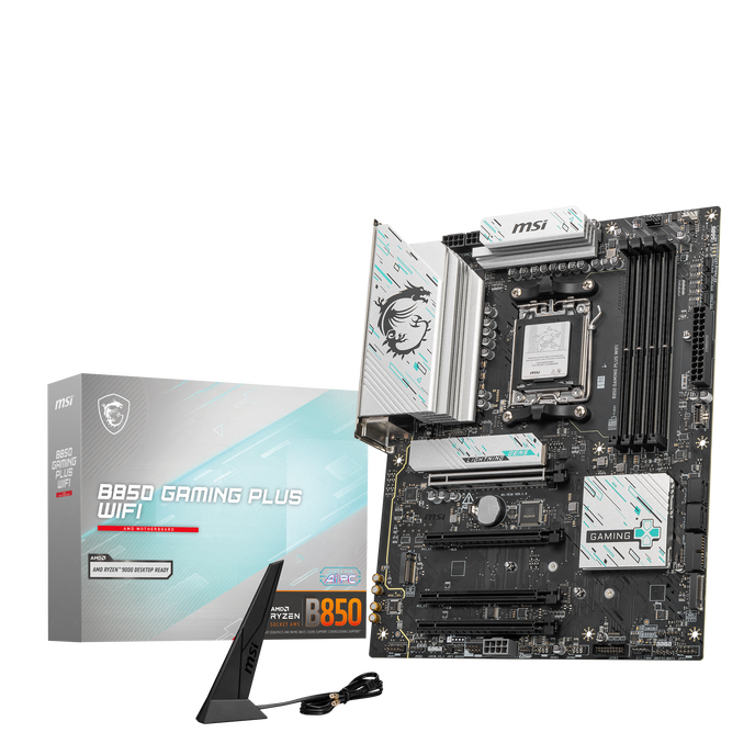 MSI B850 Gaming Plus WiFi Mainboard, Sockel AM5, AMD B850, ATX, DDR5