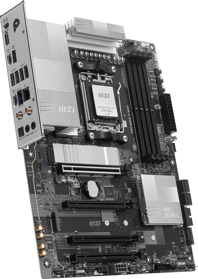 MSI PRO B850-P WiFi Mainboard, Sockel AM5, AMD B850, ATX, DDR5