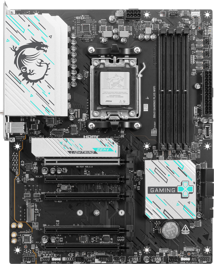 MSI B840 Gaming Plus WiFi Mainboard, Sockel AM5, AMD B840, ATX, DDR5