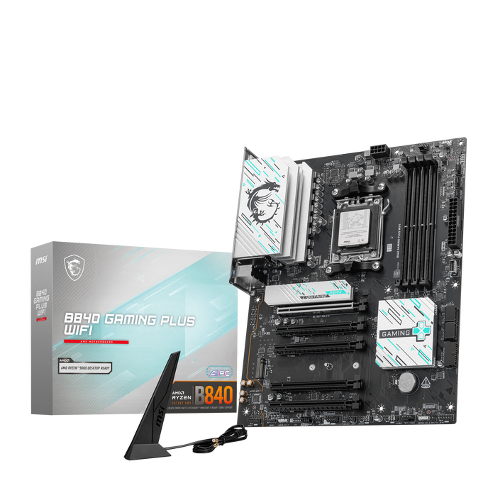 MSI B840 Gaming Plus WiFi Mainboard, Sockel AM5, AMD B840, ATX, DDR5