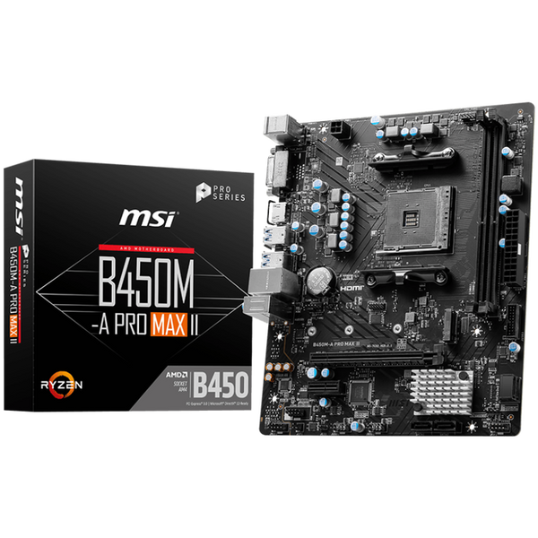 MSI B450M-A PRO Max II Mainboard, Sockel AM5, AMD B450, mATX, DDR5