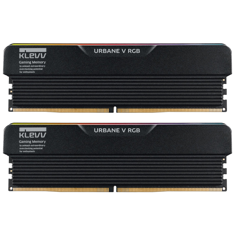 Klevv 32GB (16GBx2) URBANE V RGB 6000MHz CL30 DDR5 Kit Black Speichermodul