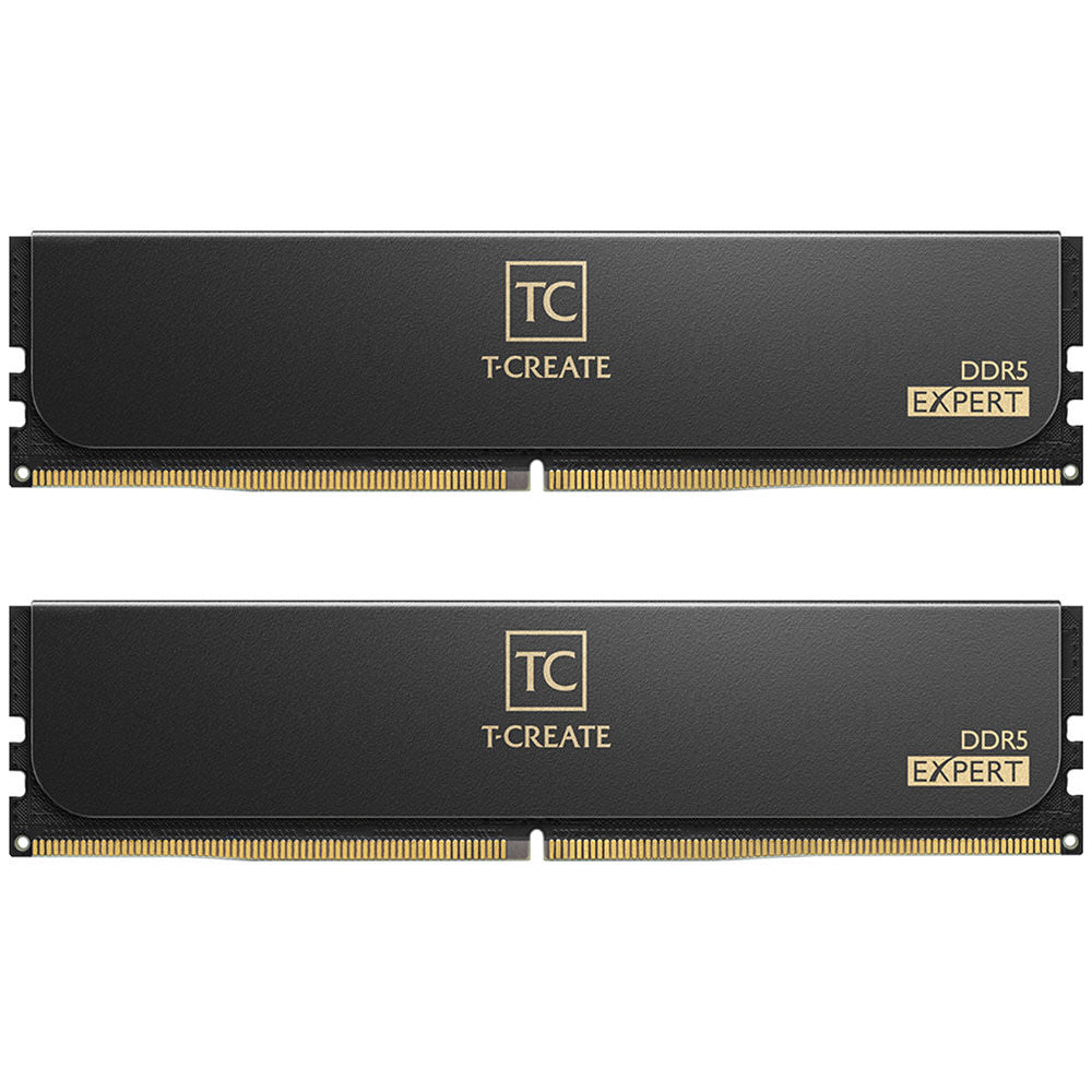 TEAMGROUP T-Create Expert 128GB (2x64GB) DDR5-6400 CL42 Black / Gold